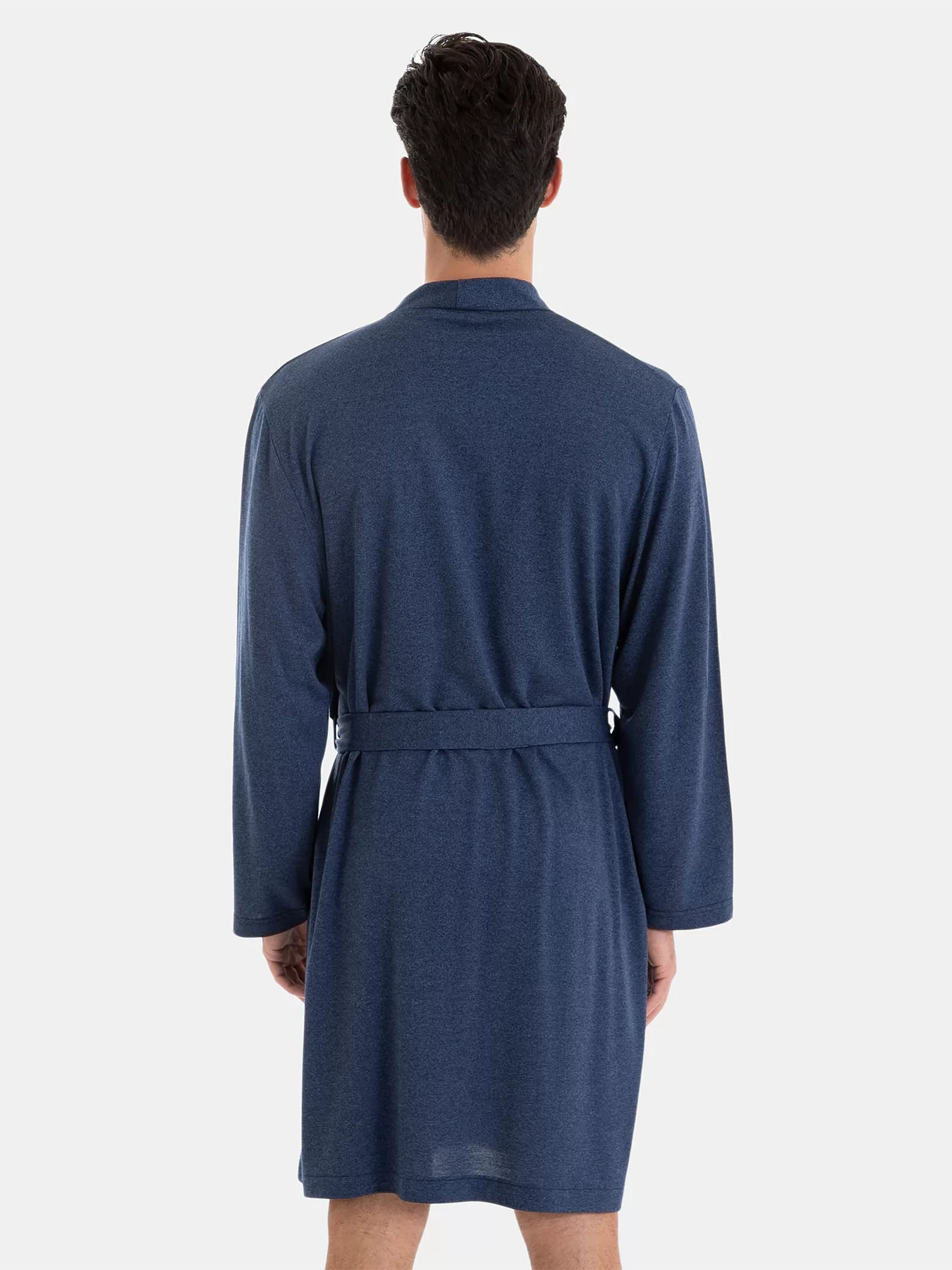 Granatowy Szlafrok męski Massana 256329 - zdjęcie 2