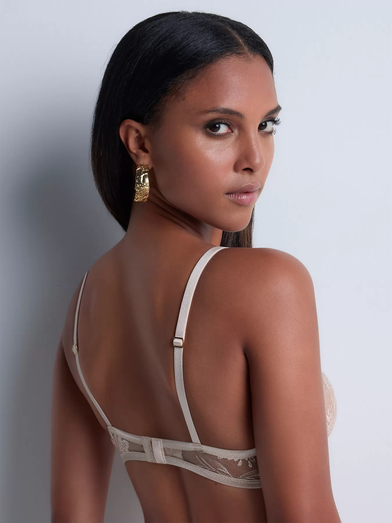 Beżowy Biustonosz ultra plunge Aubade Magnetic Spell 2DN12 - zdjęcie 2