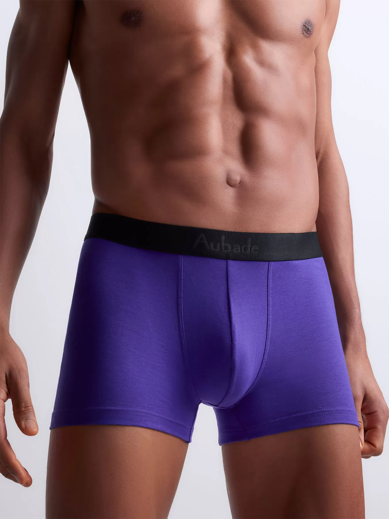 Fioletowy, wielobarwny, zielony Bokserki męskie 2PACK Aubade Homme XB58T - zdjęcie 4