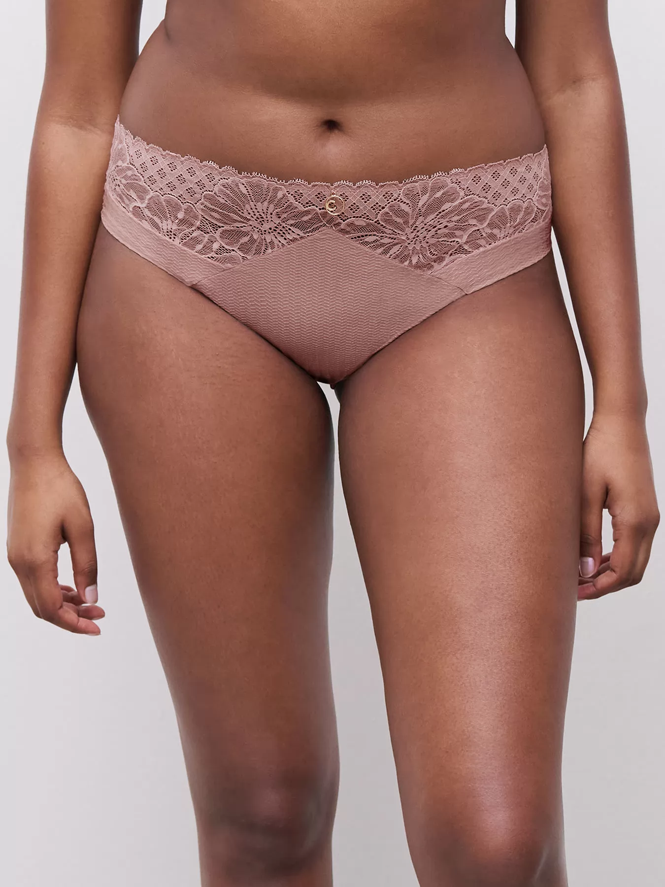 Pudrowy róż, różowy Figi Chantelle Sublime 19WC5 - zdjęcie 1