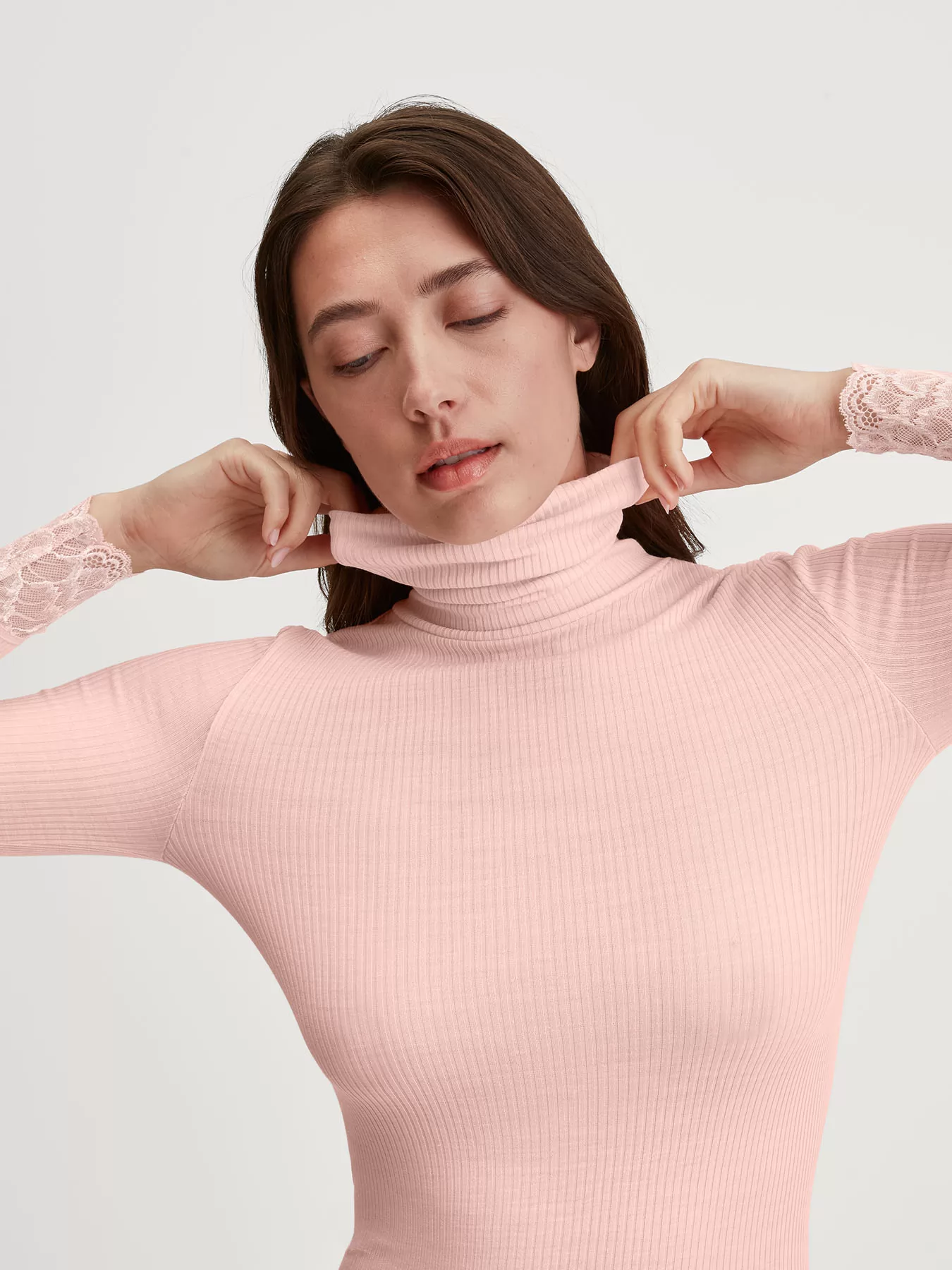 Pudrowy róż, różowy Jedwabna koszulka damska Calida Silky Wool Joy 15097 - zdjęcie 6