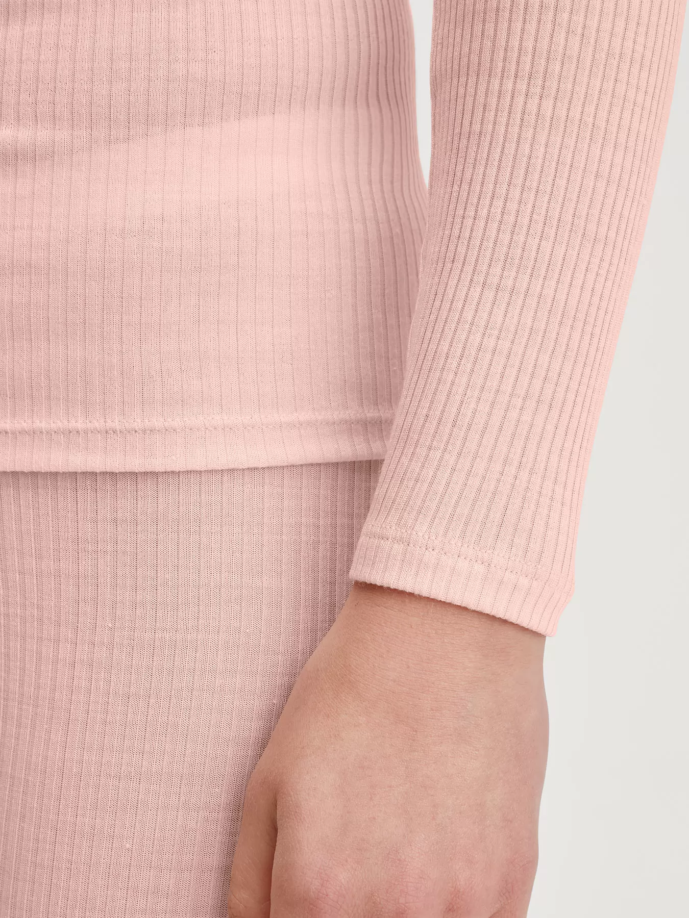 Pudrowy róż, różowy Jedwabna koszulka damska Calida Silky Wool Joy 15695 - zdjęcie 4