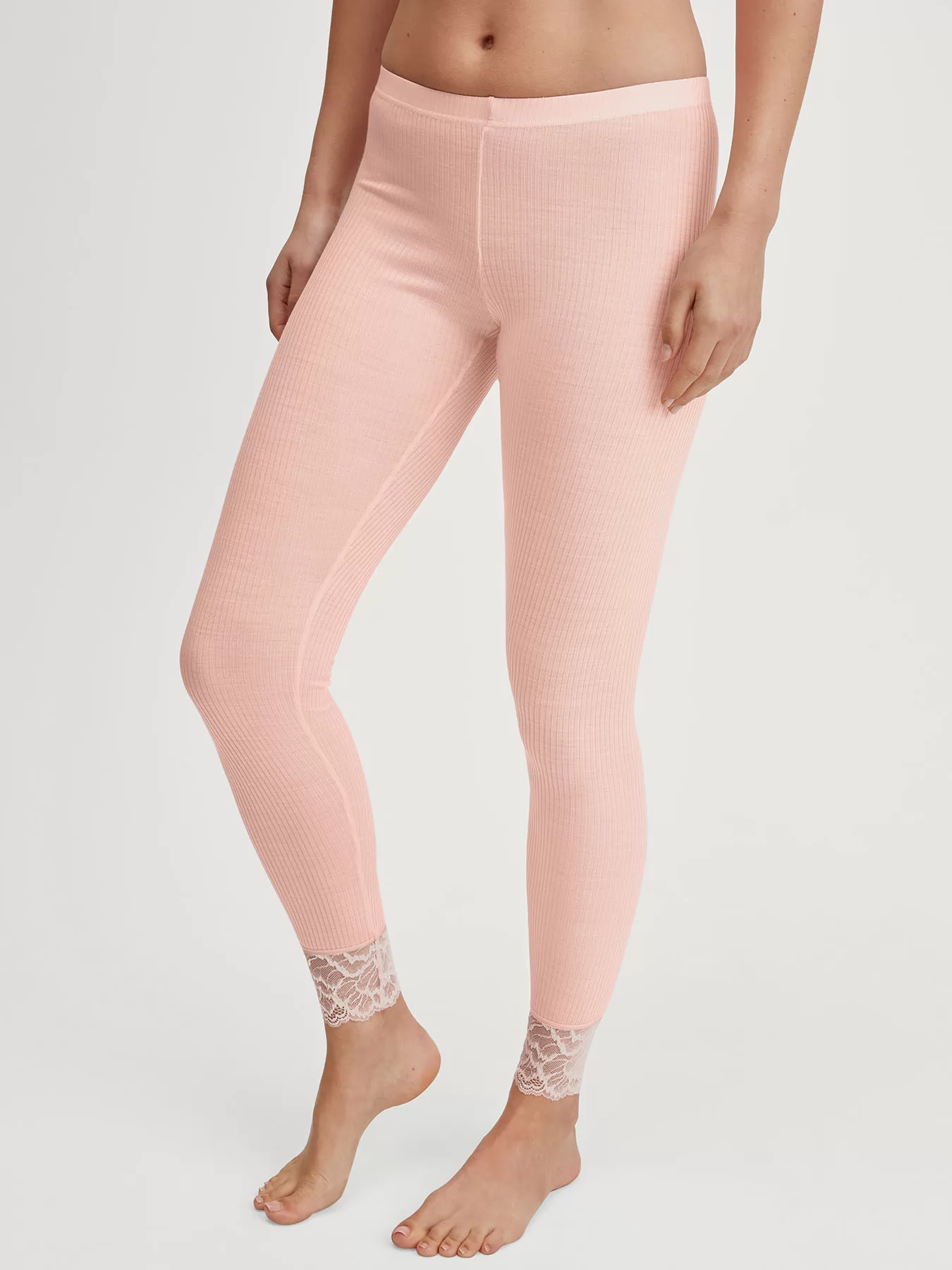 Pudrowy róż, różowy Jedwabne leginsy Calida Silky Wool Joy 27390 - zdjęcie 1