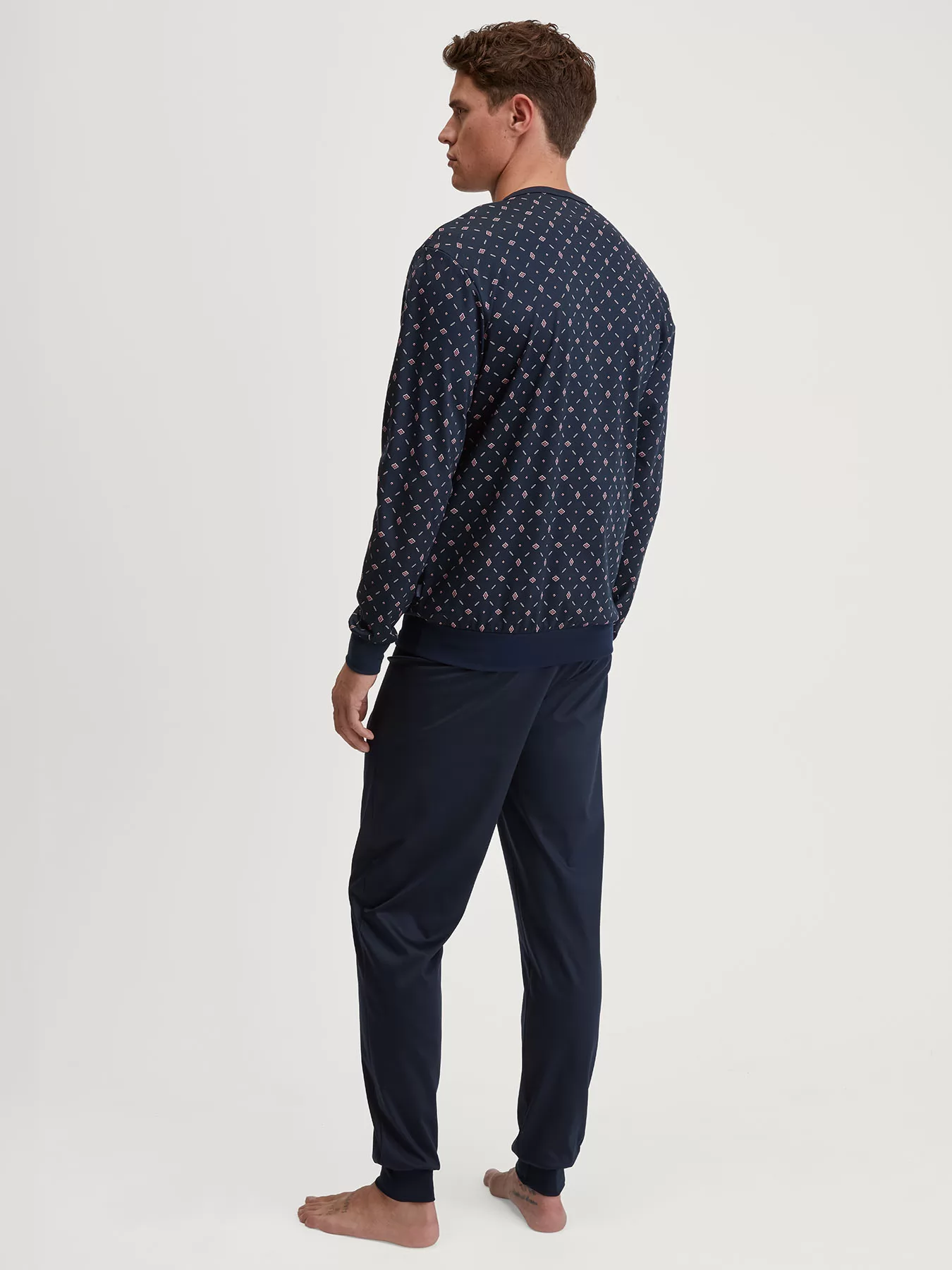 Granatowy Piżama męska Calida Relax Selected 45580 - zdjęcie 2
