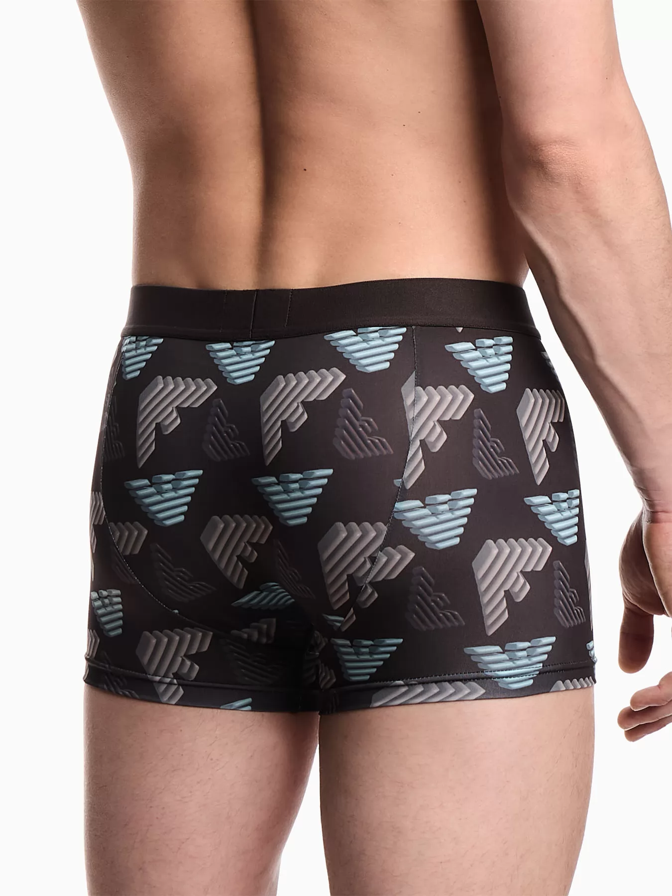 Czarny Bokserki męskie Emporio Armani M000232AF14997 - zdjęcie 3