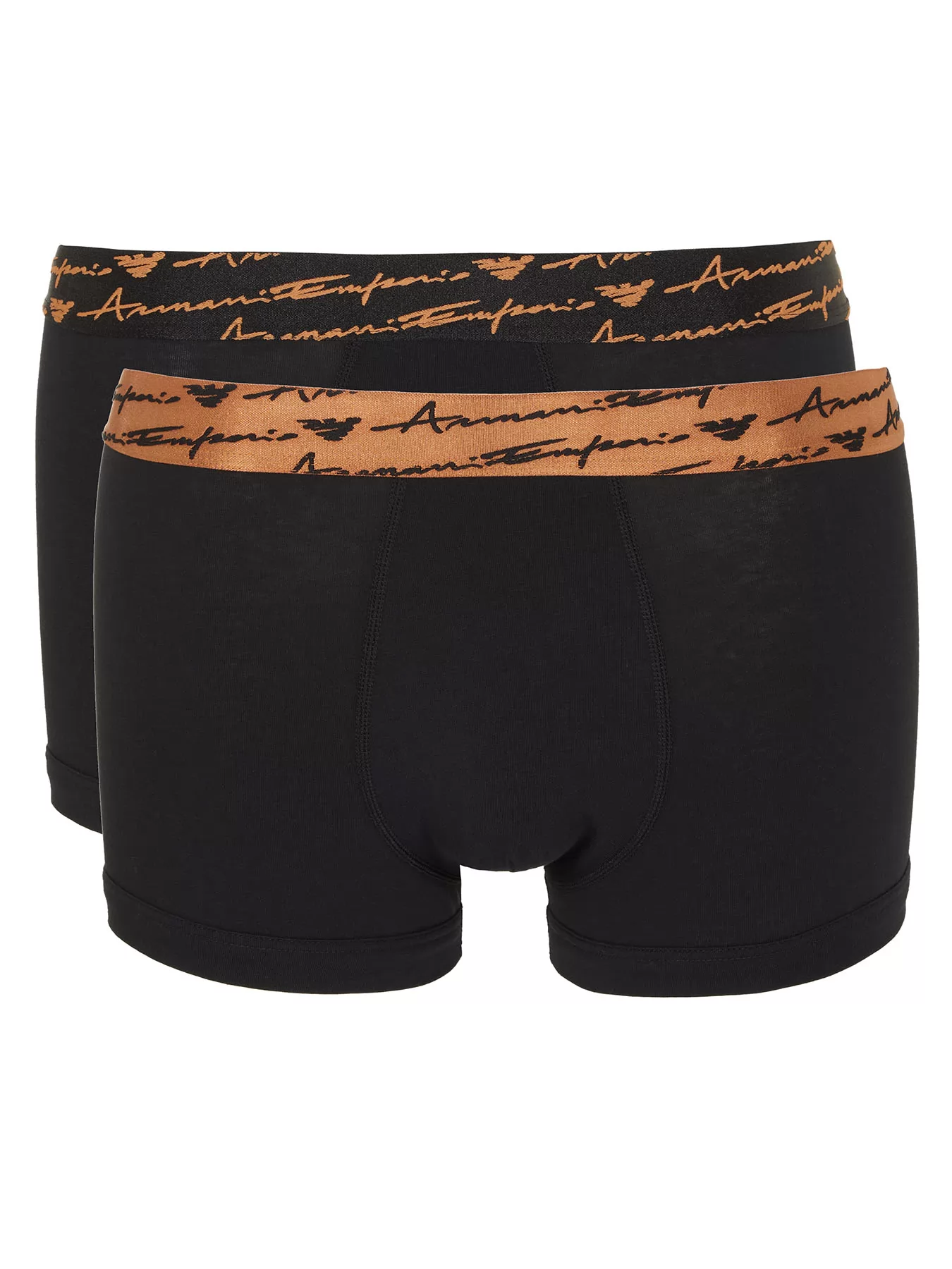 Czarny, złoty Bokserki męskie 2PACK Emporio Armani M000253AF15007 - zdjęcie 4