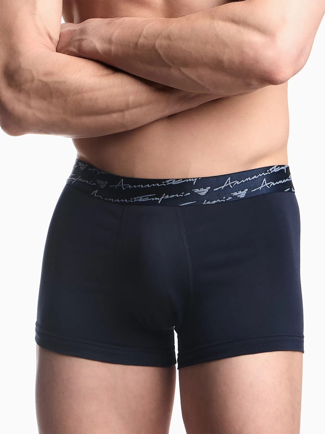 Granatowy Bokserki męskie 2PACK Emporio Armani M000253AF15007 - zdjęcie 1