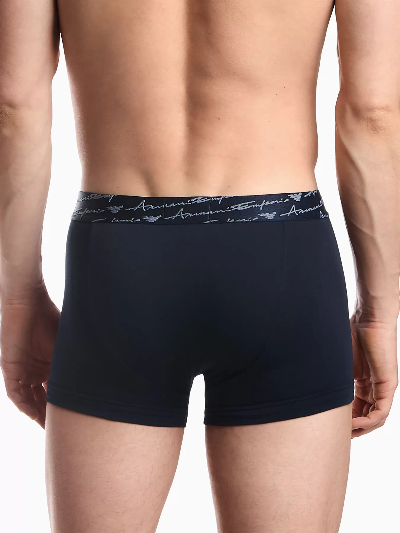 Granatowy Bokserki męskie 2PACK Emporio Armani M000253AF15007 - zdjęcie 3