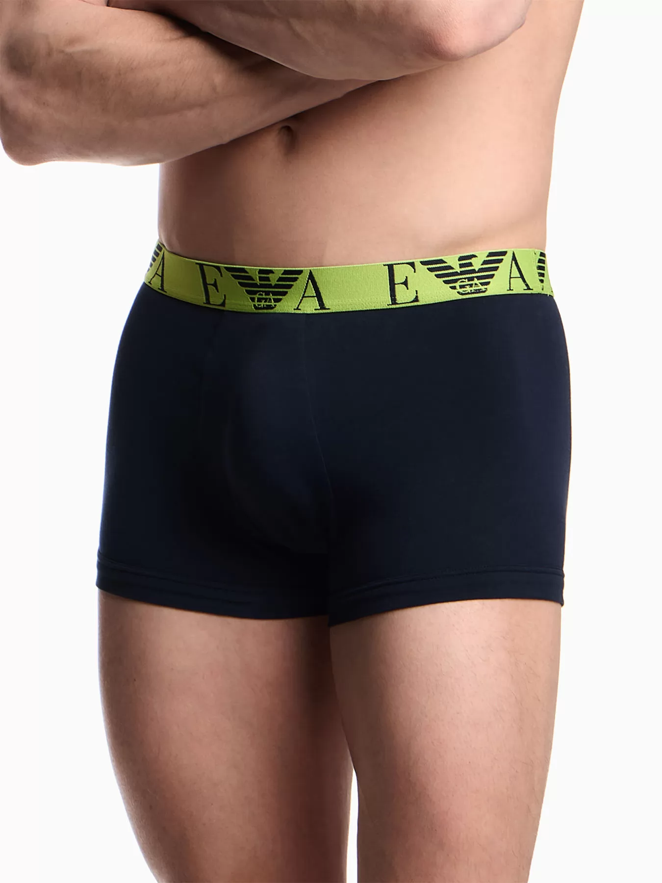 Czarny, zielony Bokserki męskie 3PACK Emporio Armani M000259AF10778 - zdjęcie 1