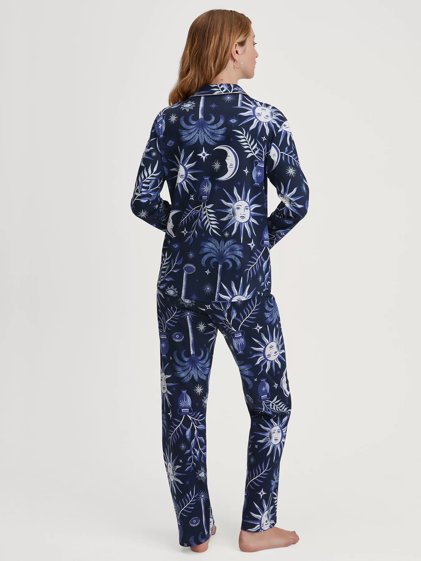 Granatowy Piżama damska Calida Favourites Universe 43030 - zdjęcie 2