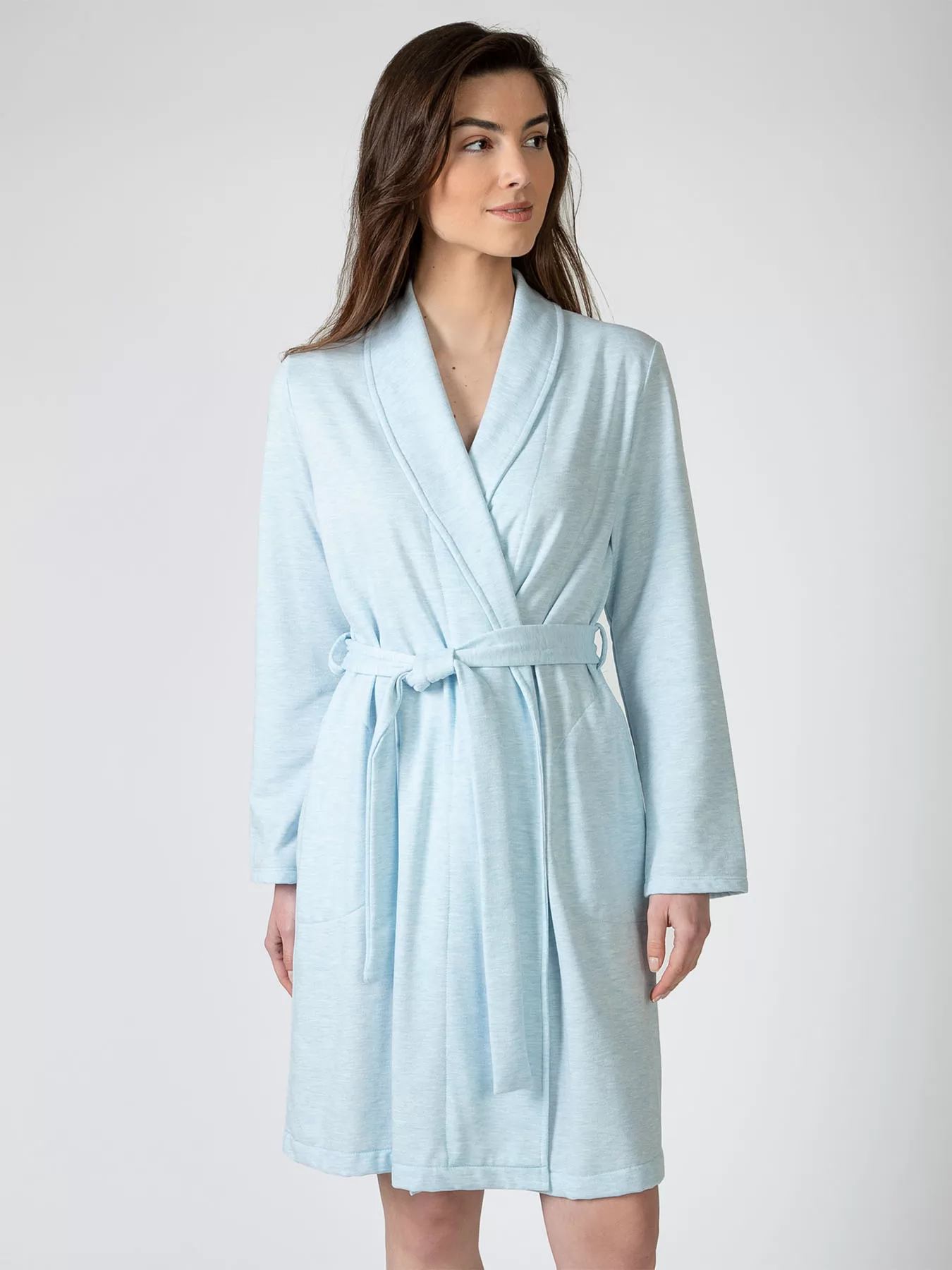 Niebieski Szlafrok damski Massana 756254 - zdjęcie 1