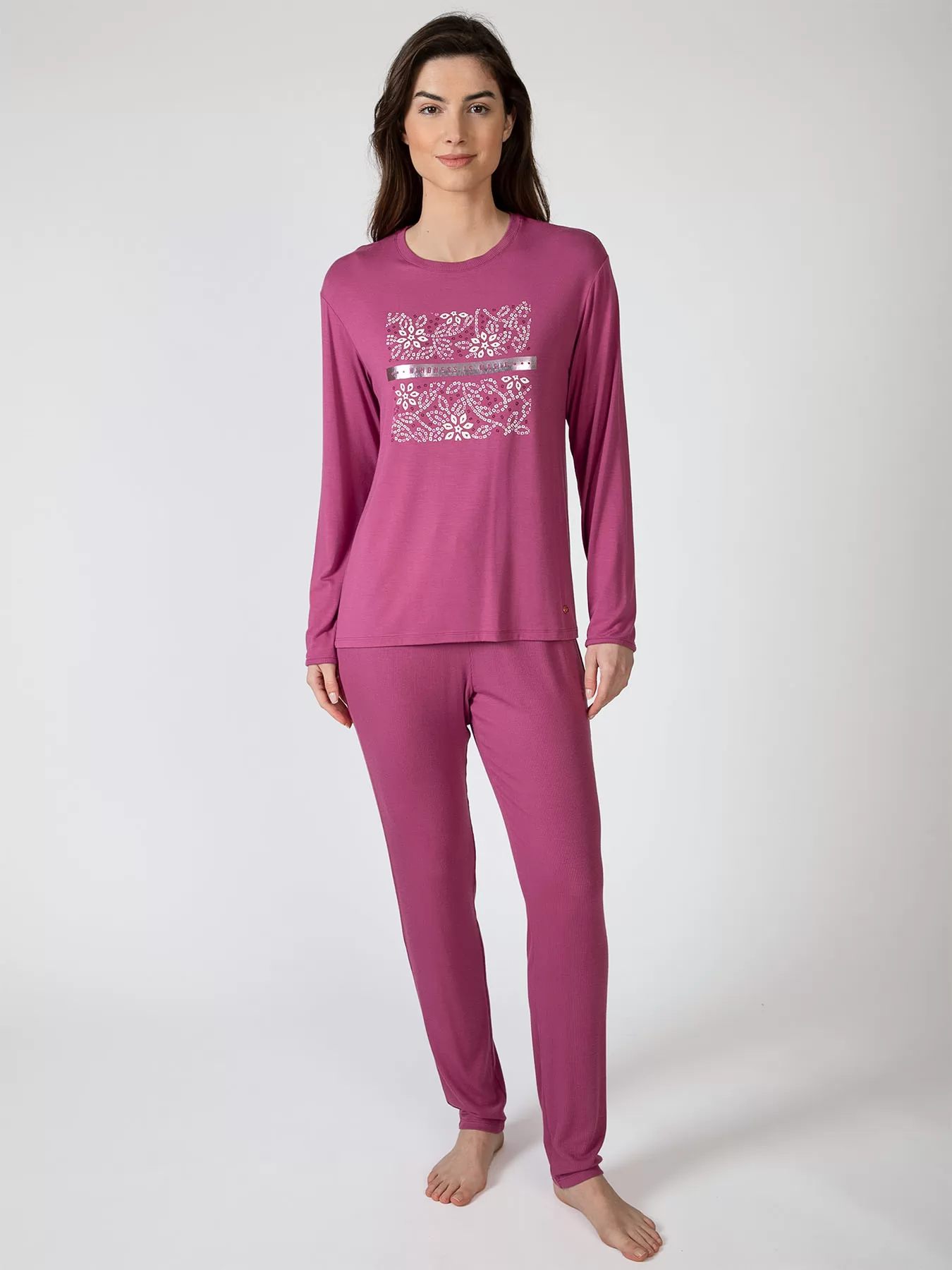 Różowy Piżama damska Massana 751260 - zdjęcie 1