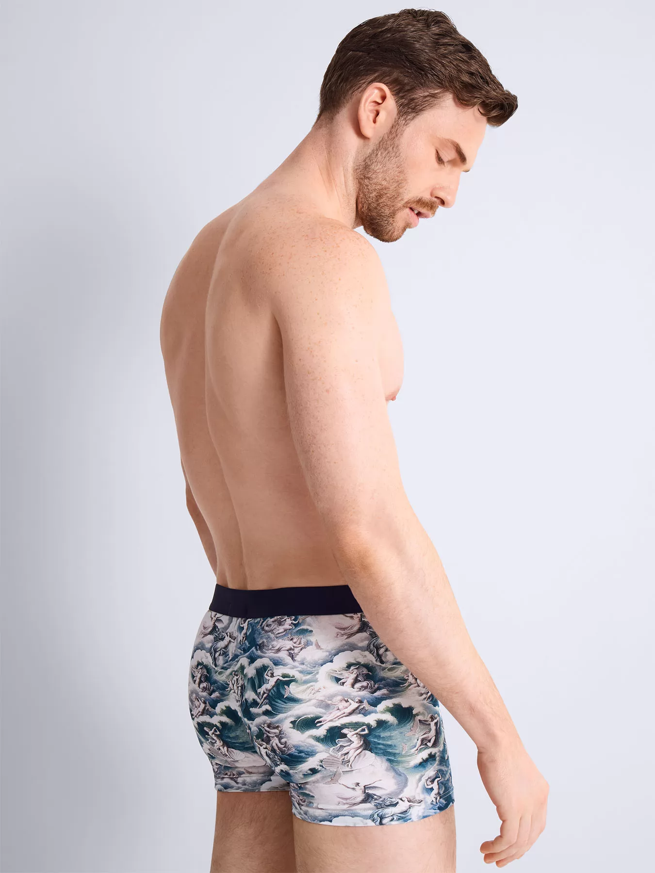 Biały, niebieski, wielobarwny Bokserki męskie Aubade Homme XB78T - zdjęcie 5