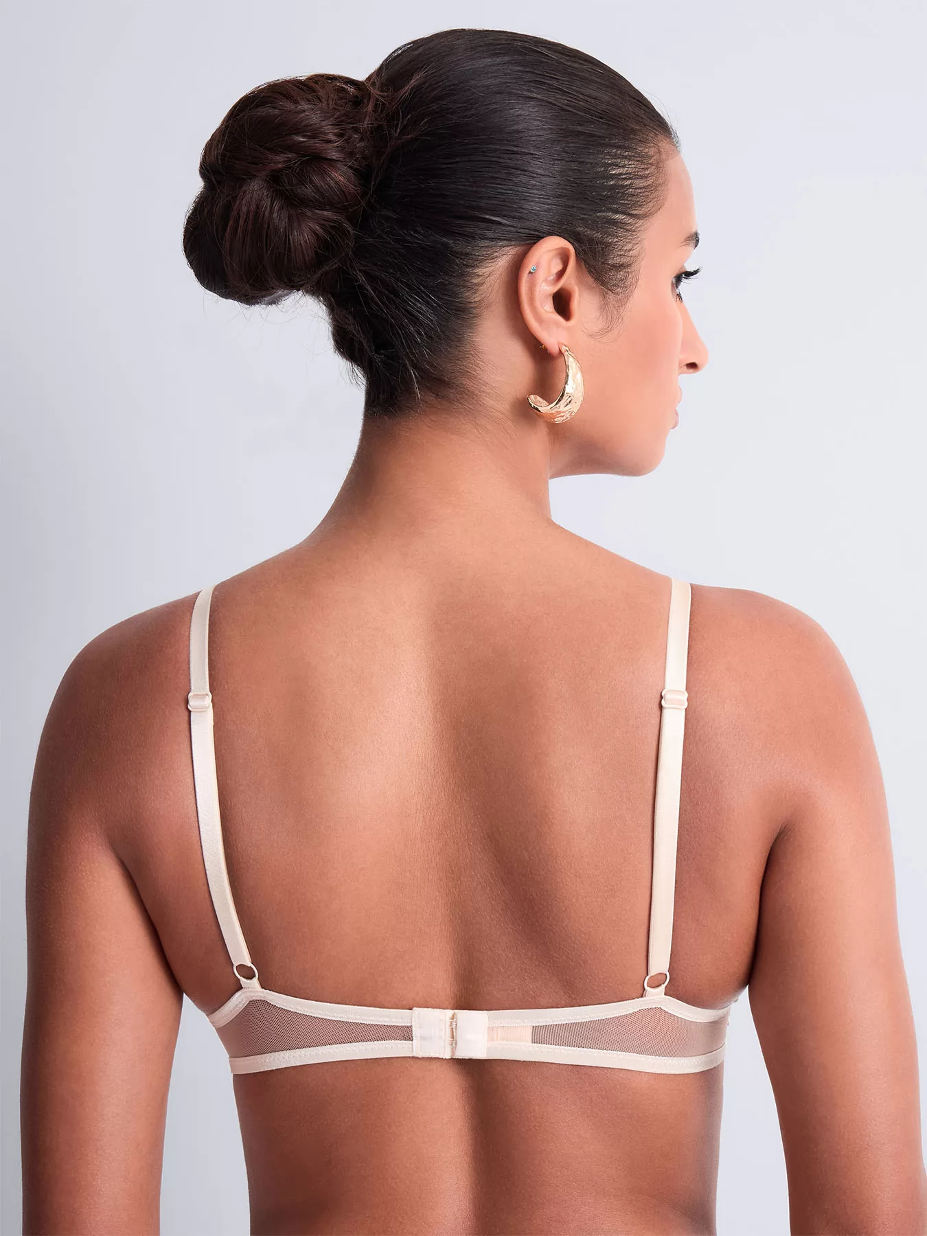 Beżowy Biustonosz triangle Aubade Iconic Calypso 6CF12 - zdjęcie 2