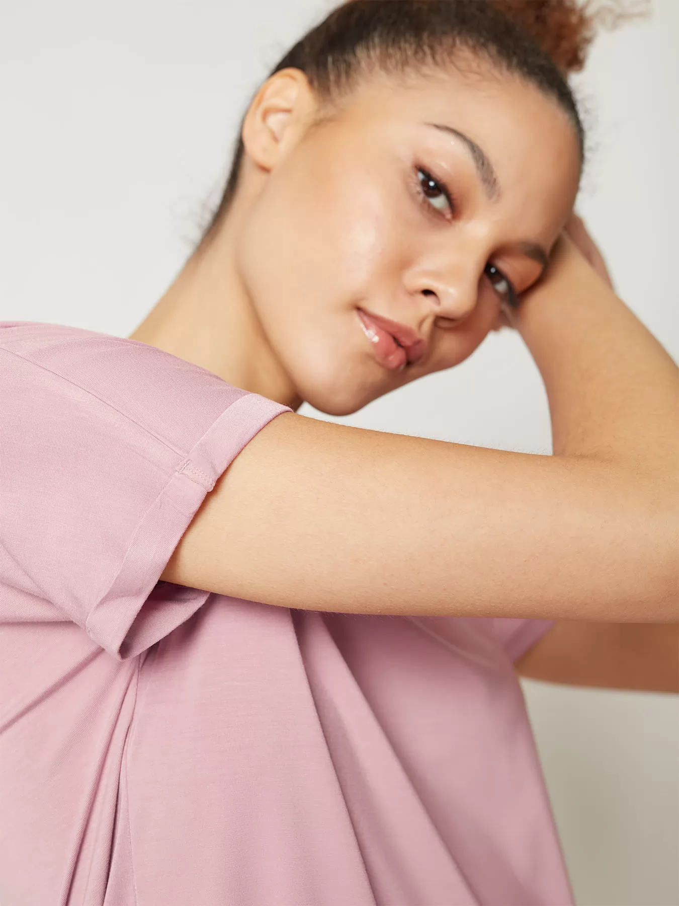 Różowy Koszulka damska Skiny Every Night in Mix&Match 080774 - zdjęcie 4