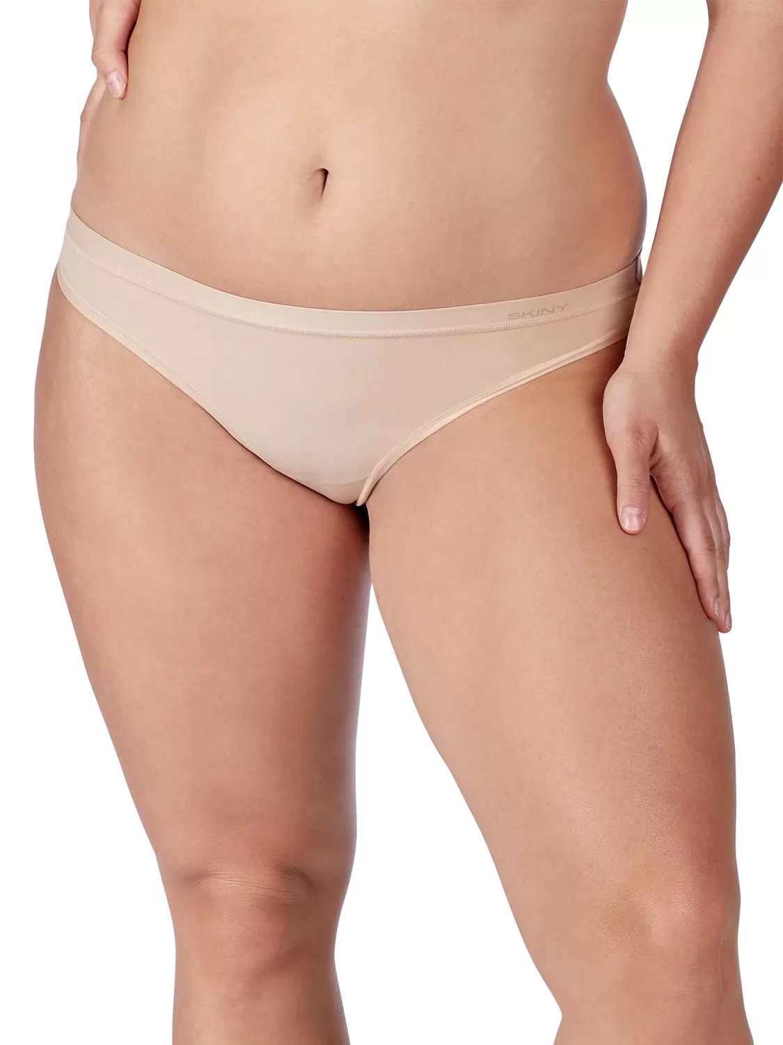 Beżowy Stringi 2PACK Skiny Pure Nudity 080077 - zdjęcie 1