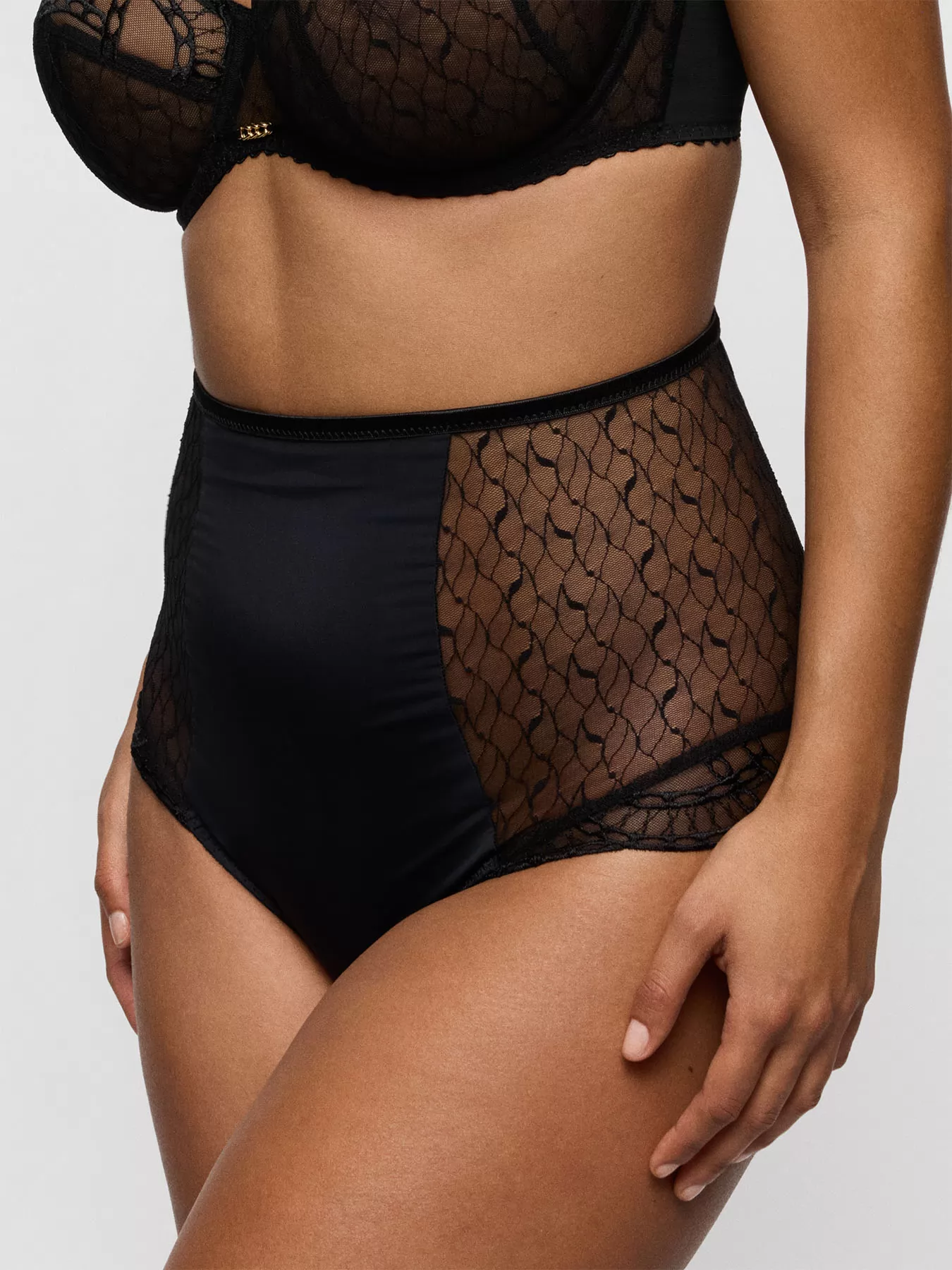 Czarny Figi wysokie Primadonna Naica 563593 - zdjęcie 3