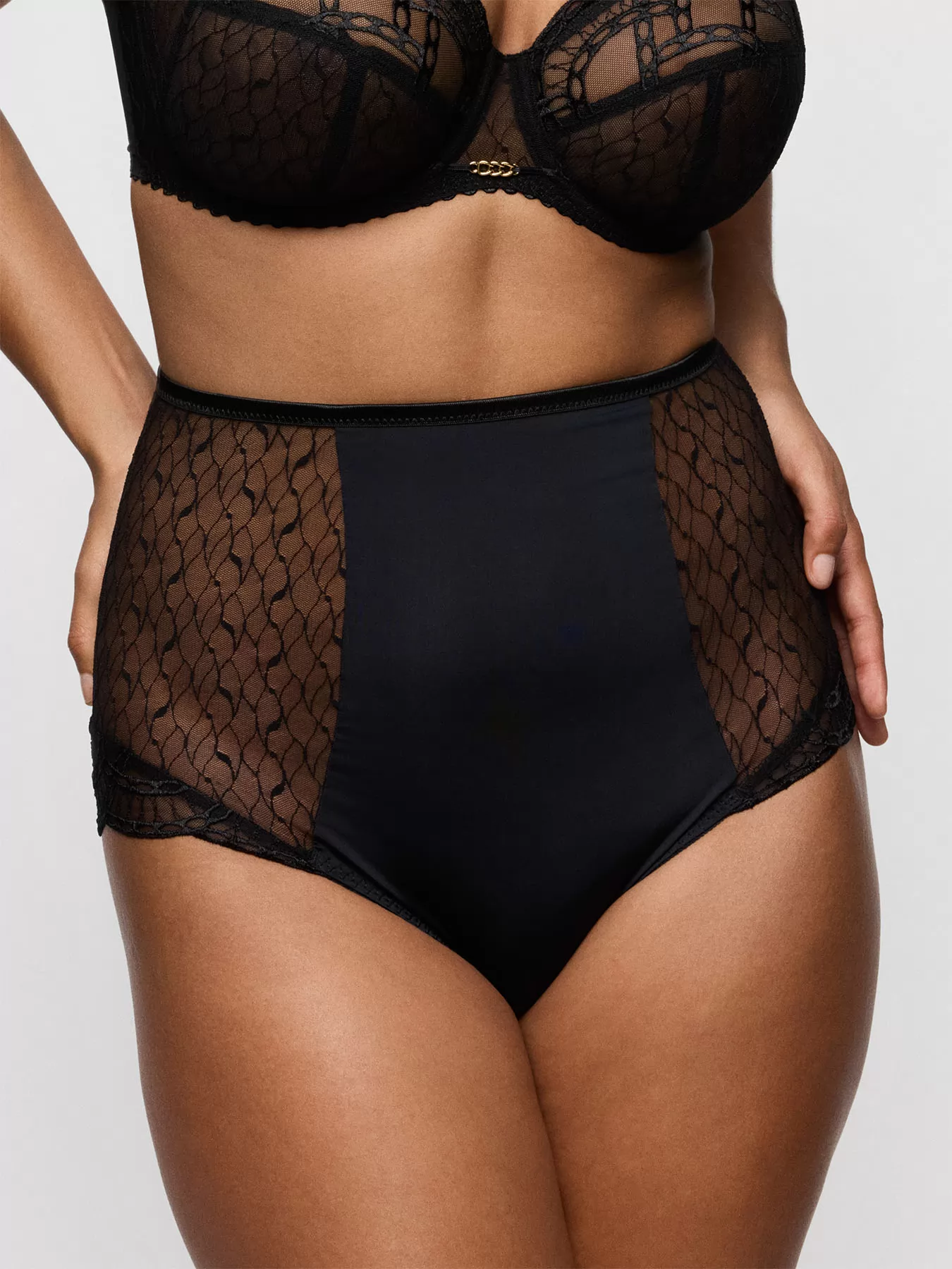 Czarny Figi wysokie Primadonna Naica 563593 - zdjęcie 1