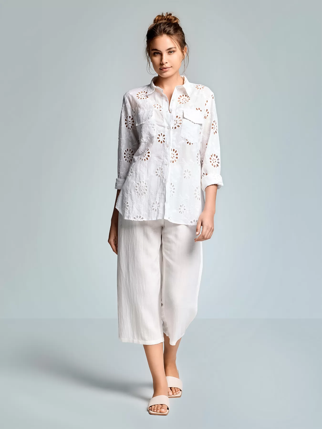 Biały Koszula damska Iconique Blake 26-005 - zdjęcie 1