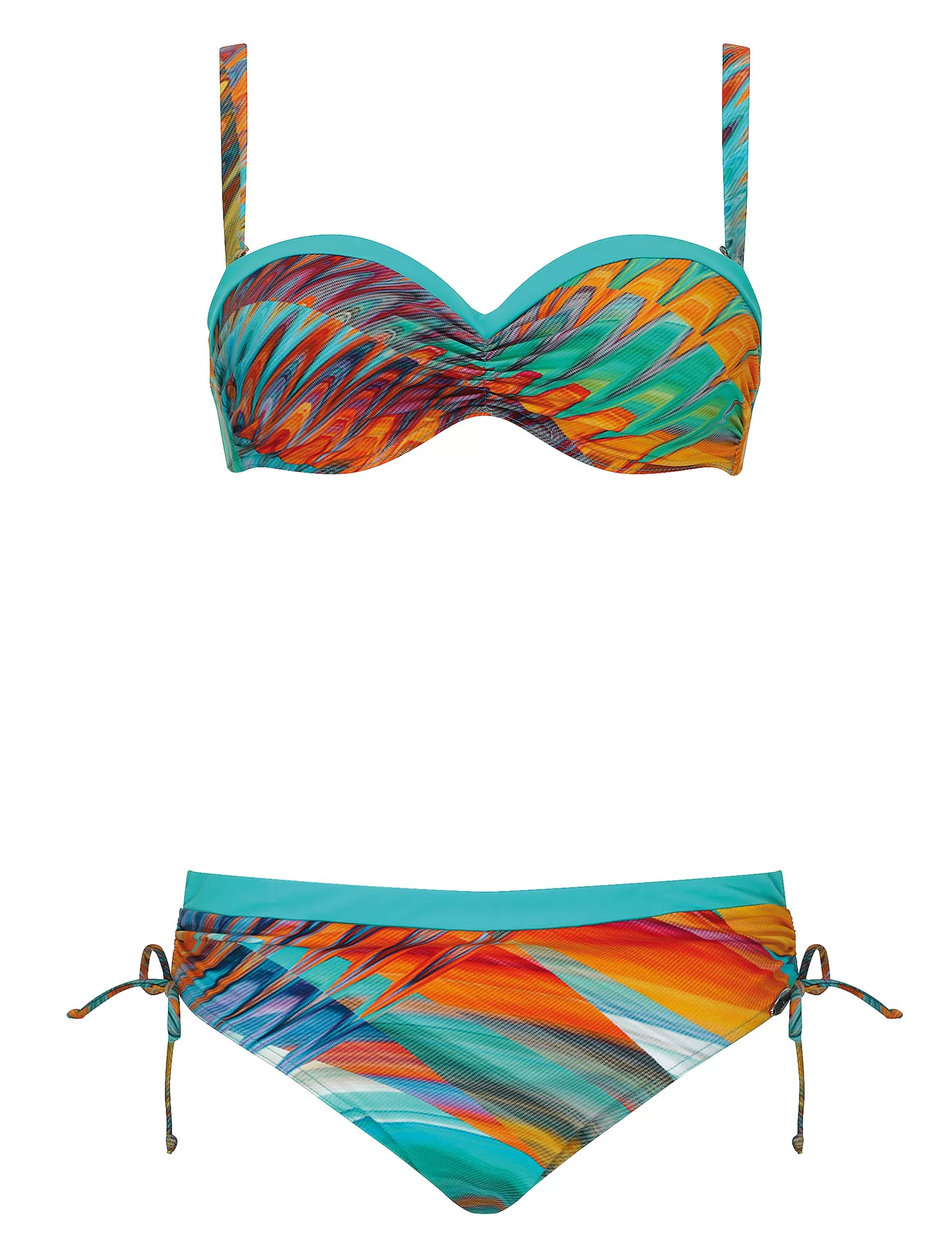 Niebieski, wielobarwny Kostium kąpielowy Sunflair 21070 - zdjęcie 1