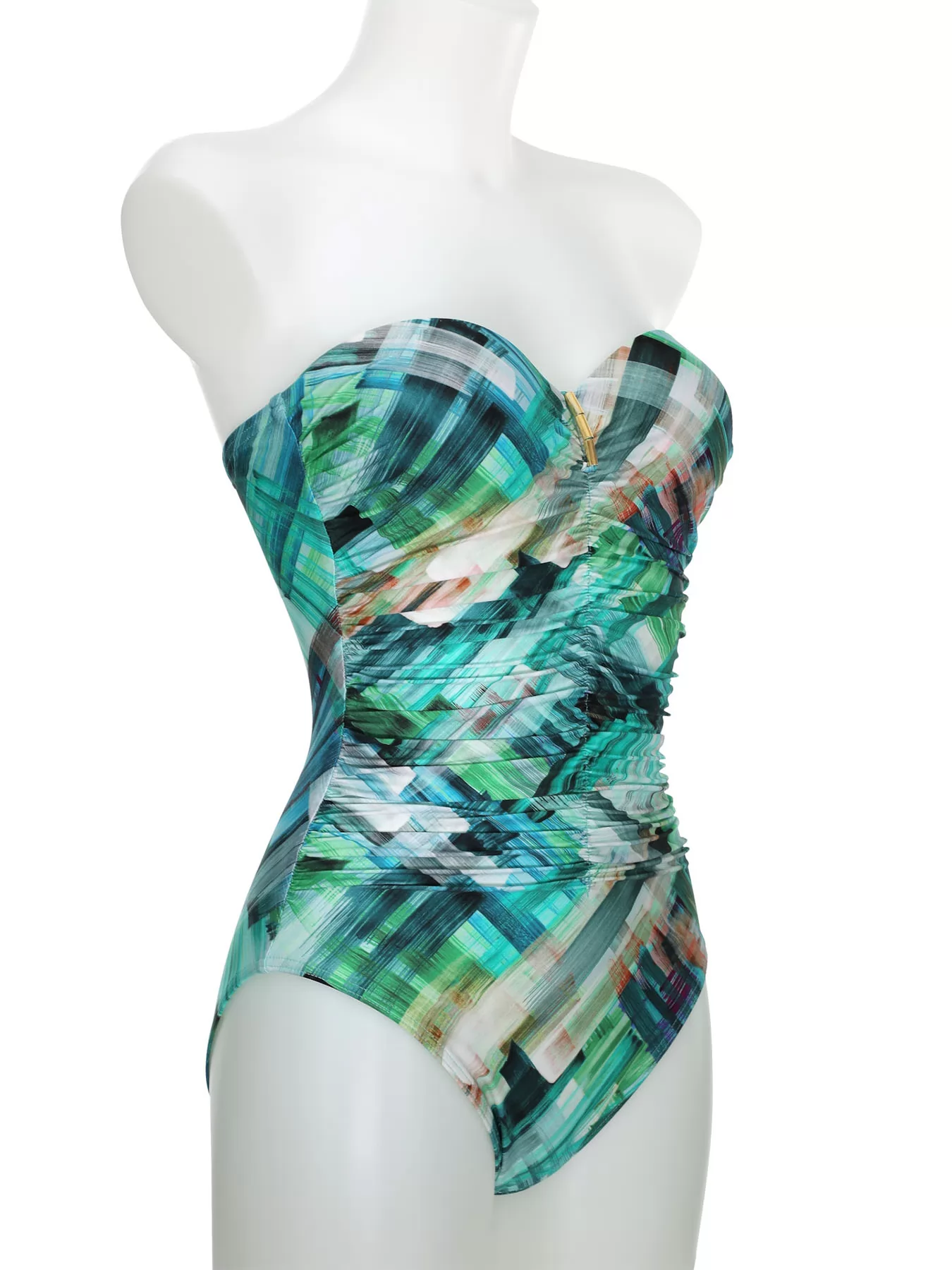 Niebieski, wielobarwny Kostium kąpielowy Opera 62002 - zdjęcie 5