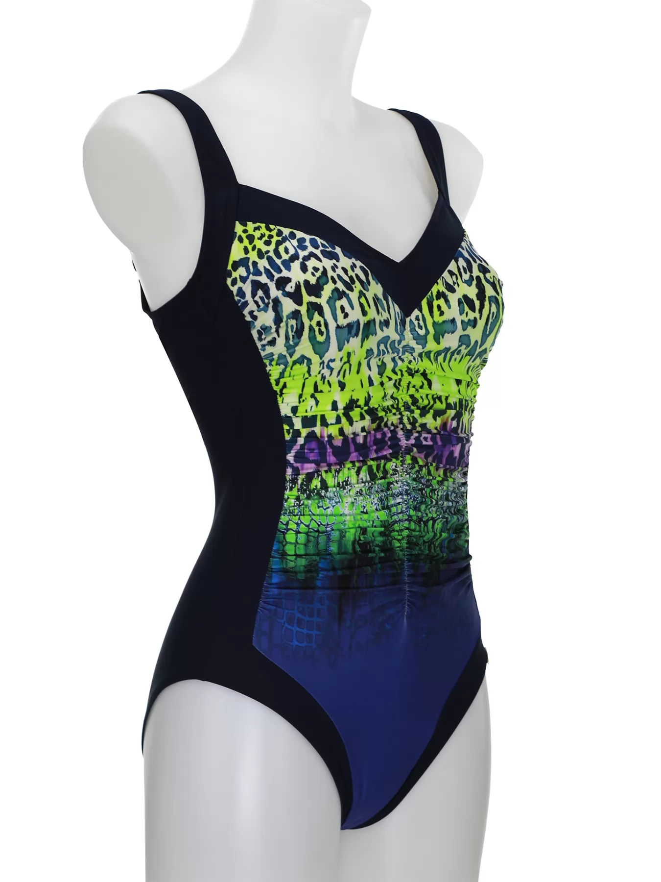 Niebieski, wielobarwny, zielony Kostium kąpielowy Sunflair 22011 - zdjęcie 3