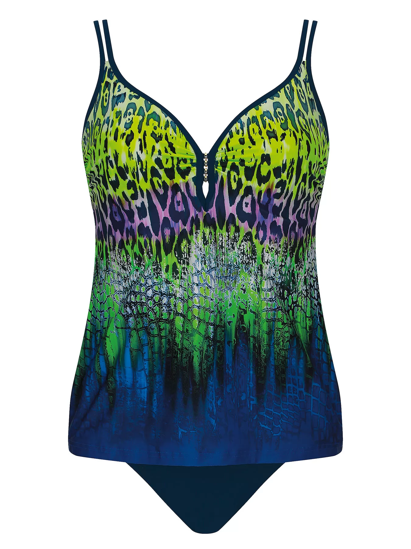 Fioletowy, wielobarwny, zielony Tankini Sunflair 28041 - zdjęcie 1