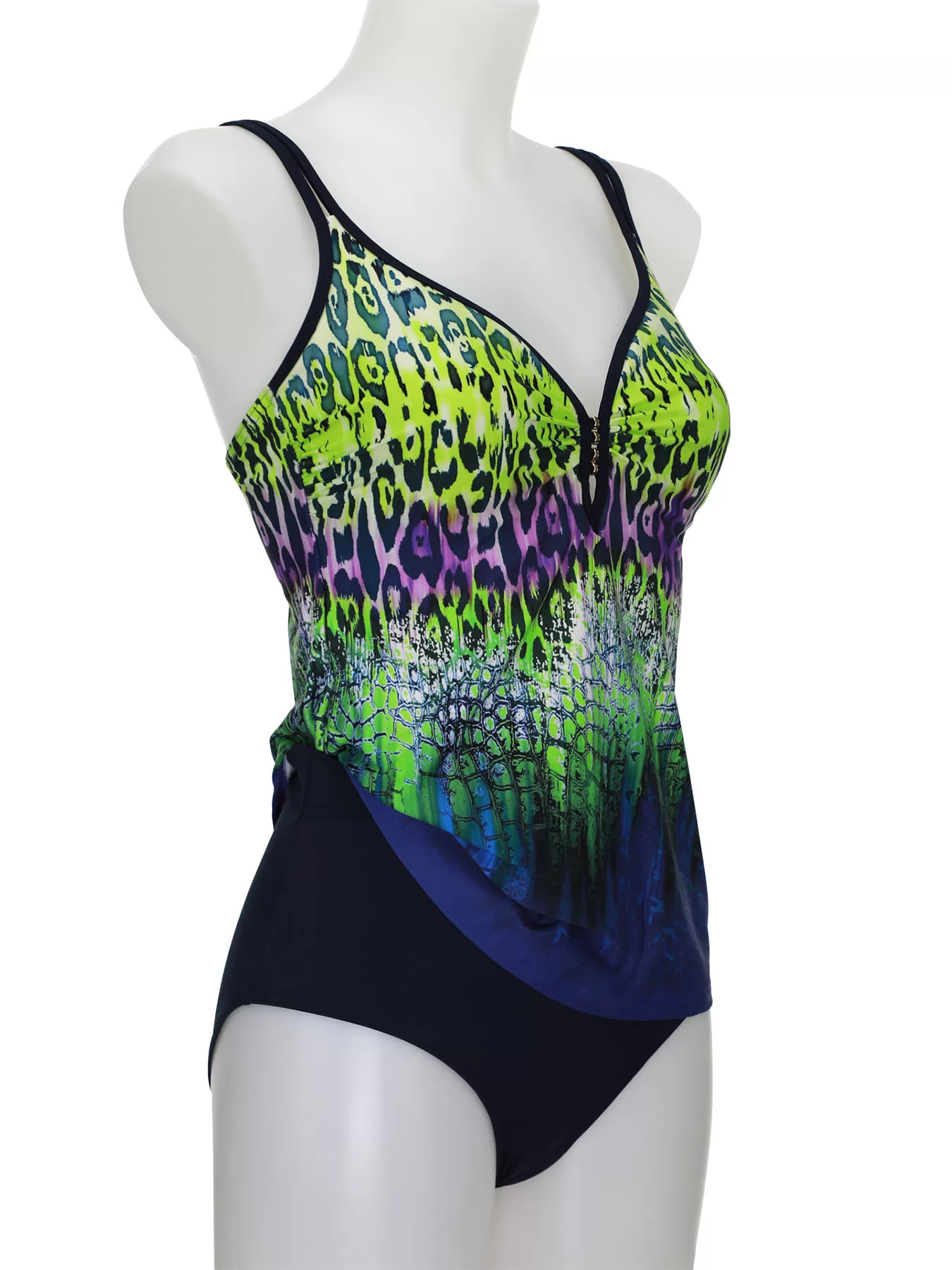 Fioletowy, wielobarwny, zielony Tankini Sunflair 28041 - zdjęcie 3