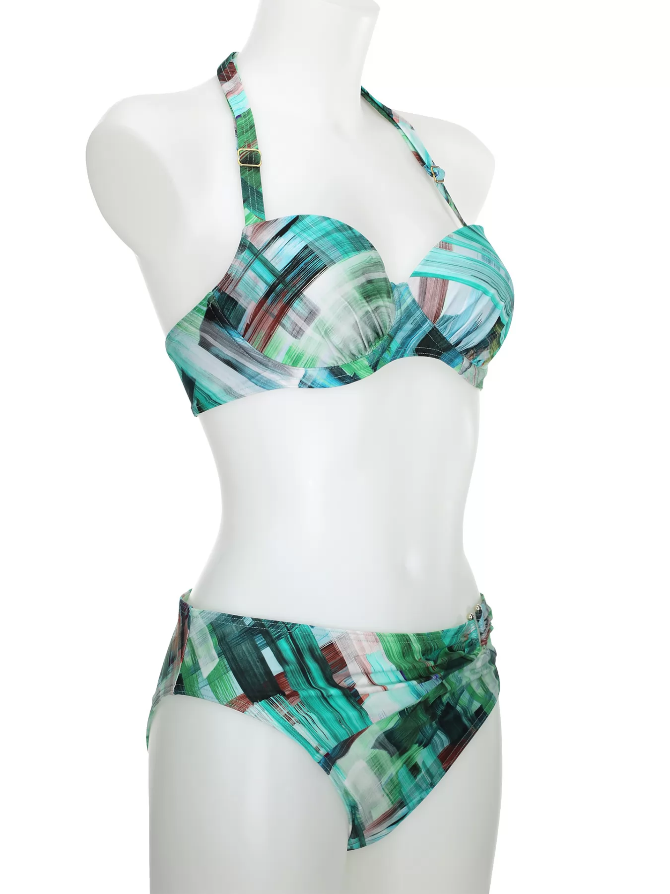 Wielobarwny, zielony Kostium kąpielowy Opera 61003 - zdjęcie 4