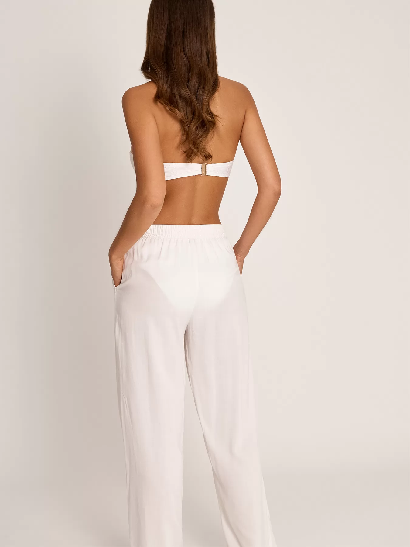 Biały Komplet plażowy Selmark BN876 - zdjęcie 4