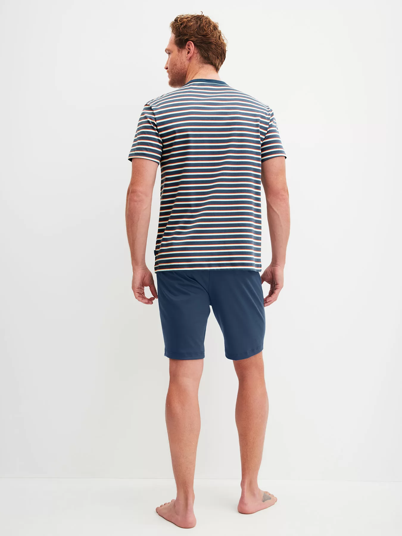 Granatowy Piżama męska Calida Relax Streamline 46082 - zdjęcie 2