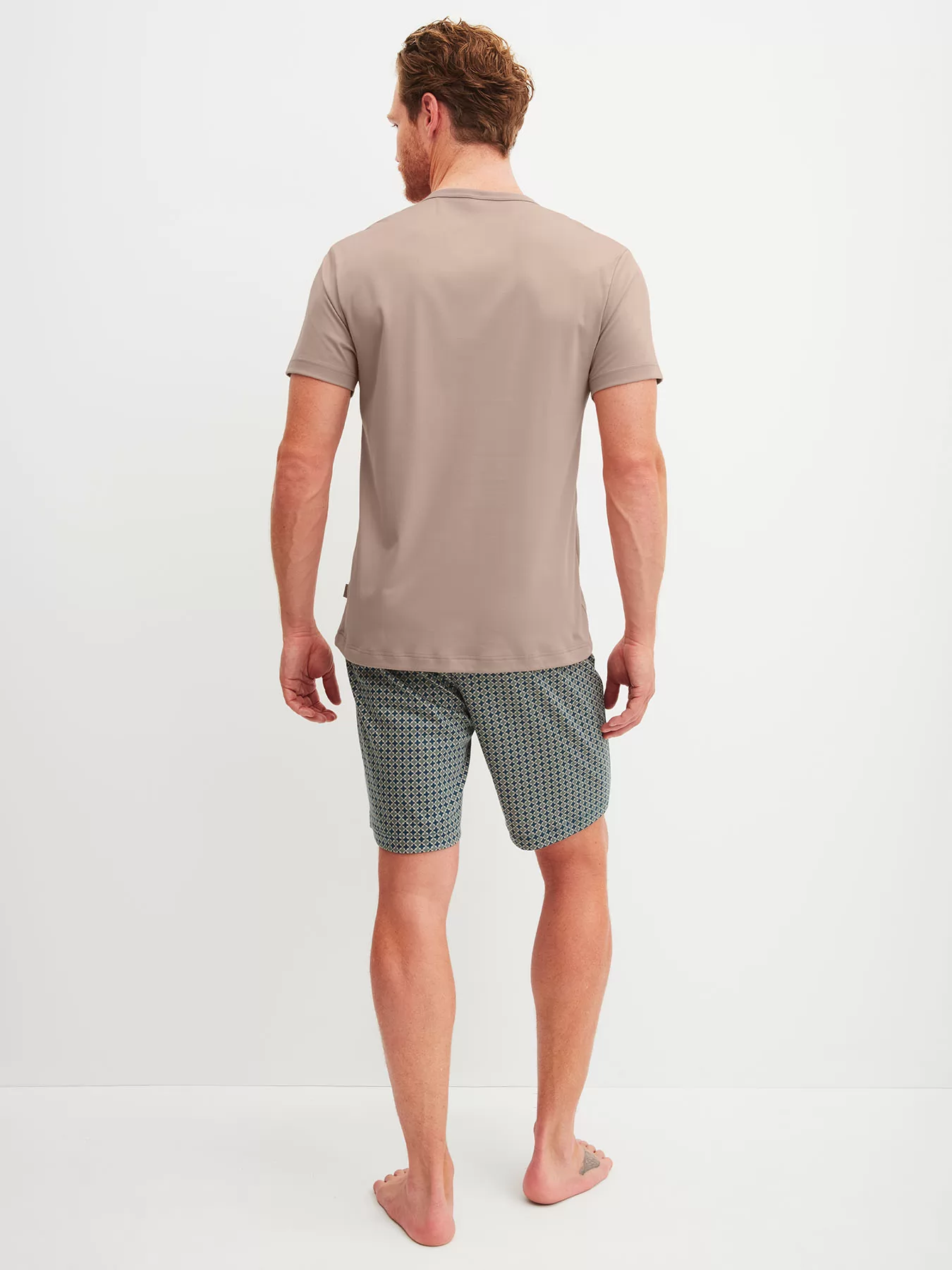 Beżowy Piżama męska Calida Relax Choice 47381 - zdjęcie 2