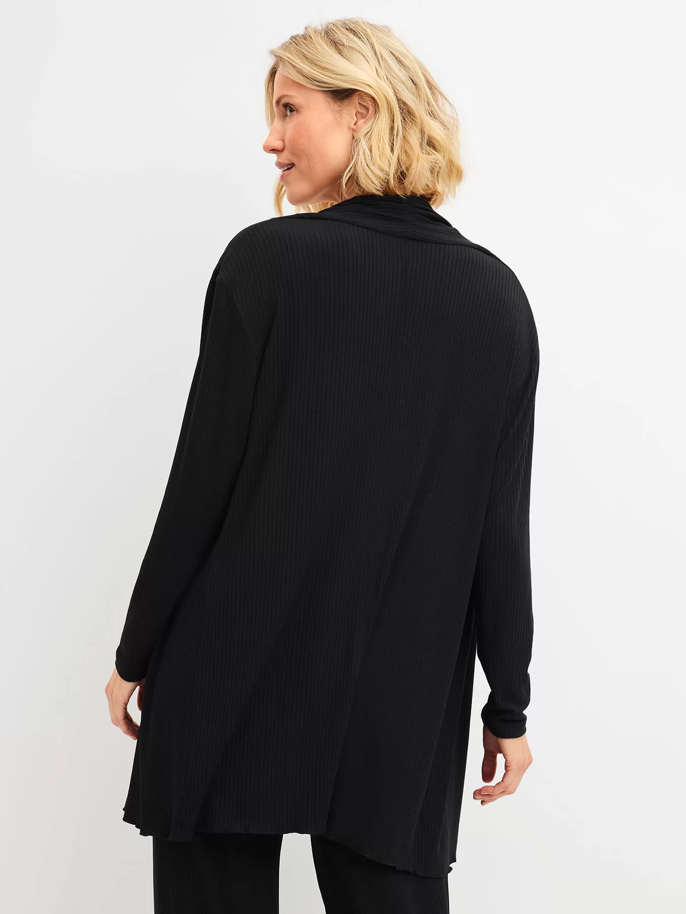 Czarny Kimono Calida Feminine Lounge 15856 - zdjęcie 2