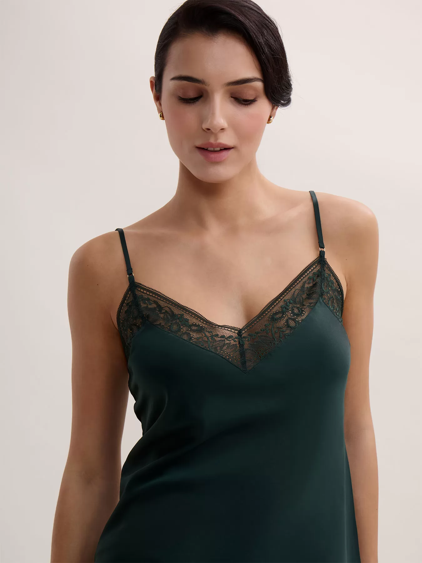 Zielony Jedwabny top Aubade Midnight Whisper 2S38-2 - zdjęcie 3
