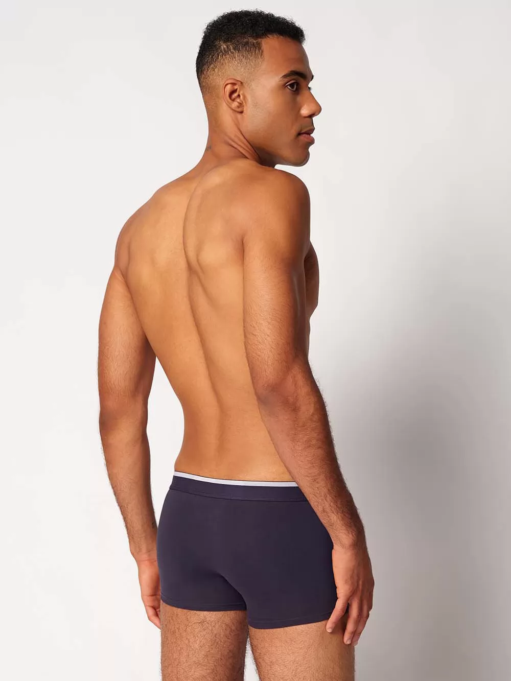 Granatowy, niebieski Bokserki męskie 3PACK Skiny Cotton Multipack 085742 - zdjęcie 5