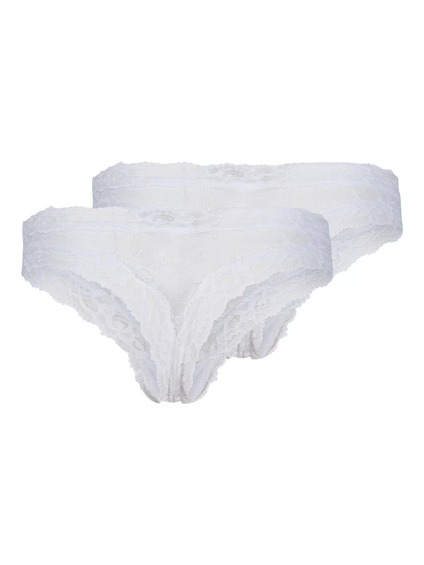 Biały Stringi 2PACK Skiny Advantage Lace 087433 - zdjęcie 5