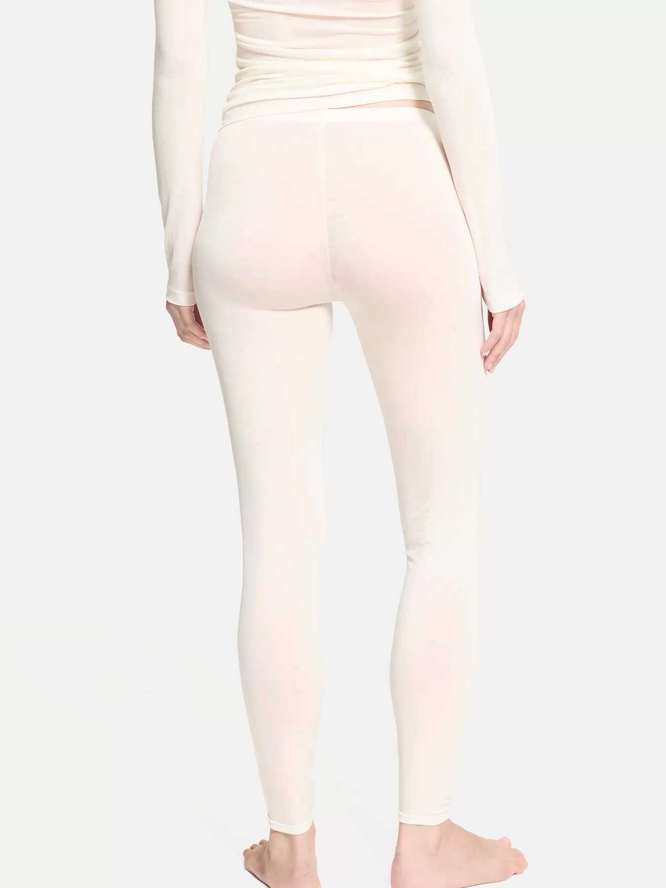Kremowy Leginsy Sylvia Speidel Sanja Wool Tencel 50346 - zdjęcie 2