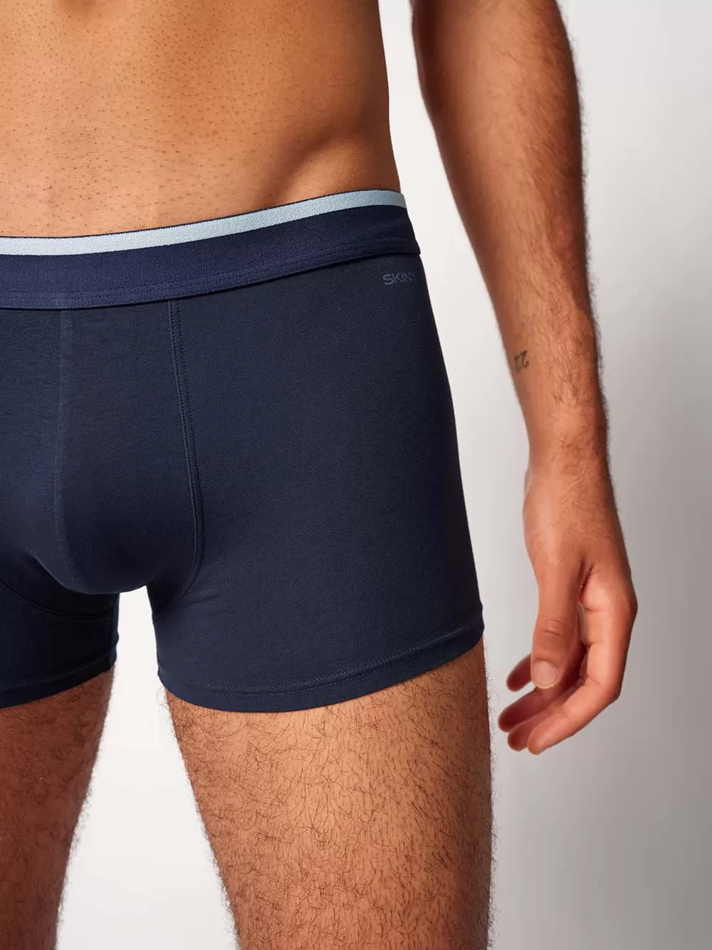Czarny, granatowy, zielony Bokserki męskie 3PACK Skiny Cotton Multipack 085742 - zdjęcie 3