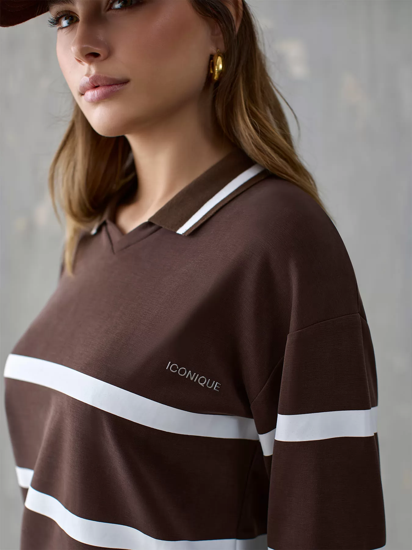 Brązowy Bluza dresowa Iconique 26FW-01 - zdjęcie 4