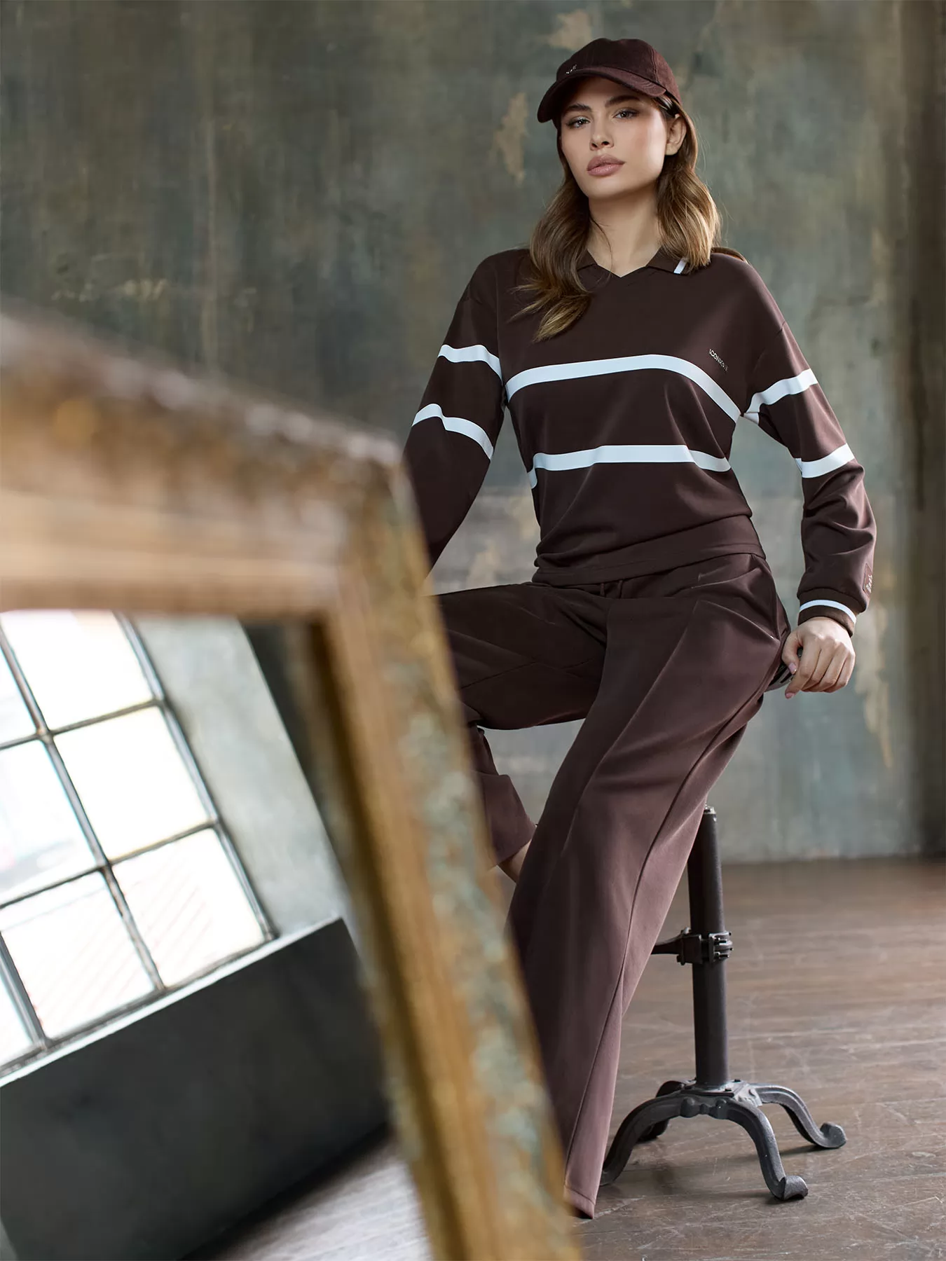 Brązowy Bluza dresowa Iconique 26FW-01 - zdjęcie 6