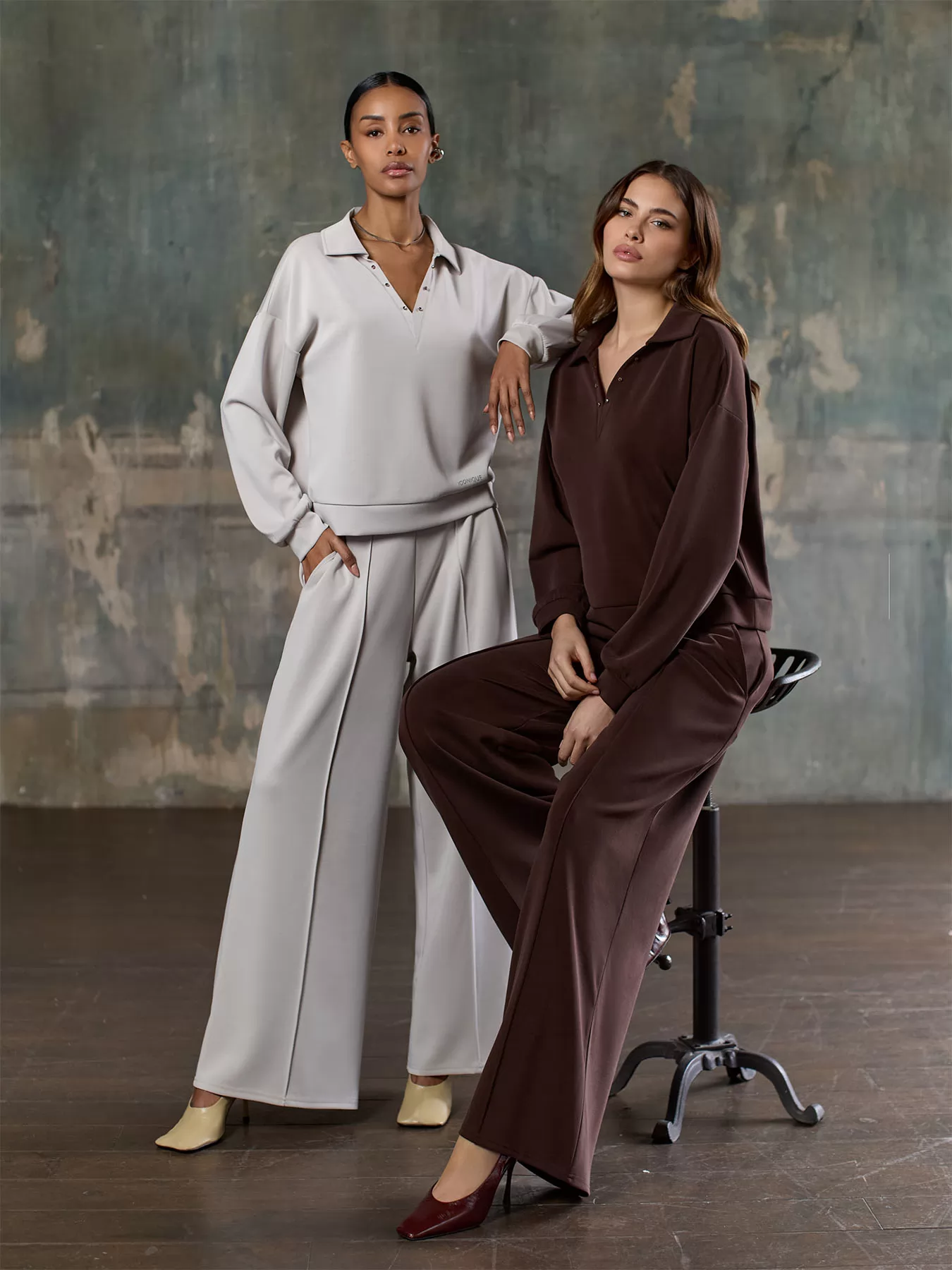 Brązowy Bluza dresowa Iconique 26FW-13 - zdjęcie 5