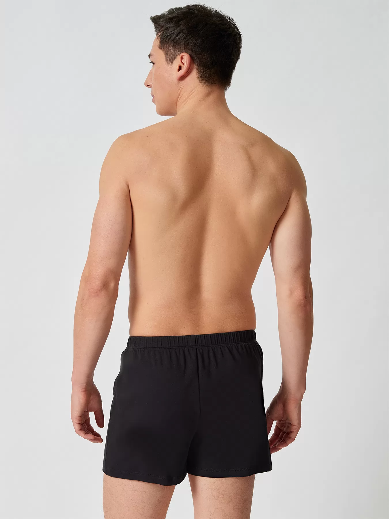 Czarny Bokserki męskie Huber Cotton Classic 110166 - zdjęcie 2